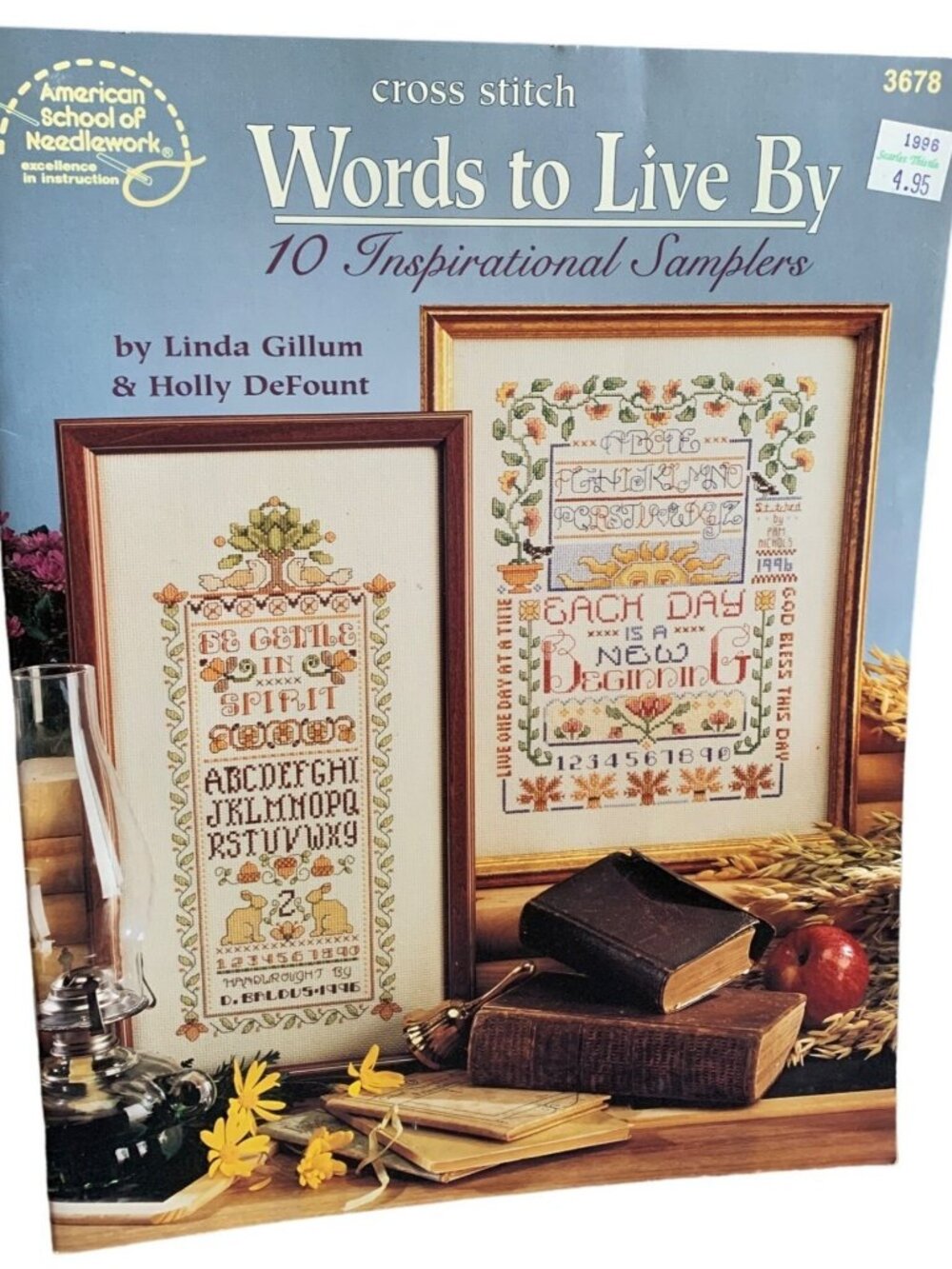 American School of Needlework Words to Live By 10 Samplers Cross Stitch Pattern